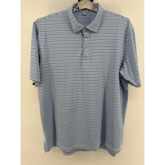 Peter Millar Other - Peter Millar Summer Comfort Short Sleeve Polo‎ Shirt Men's XL Blue Striped